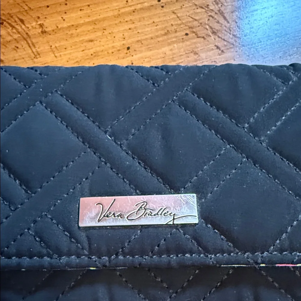 Vera Bradley Black Quilted Clutch
